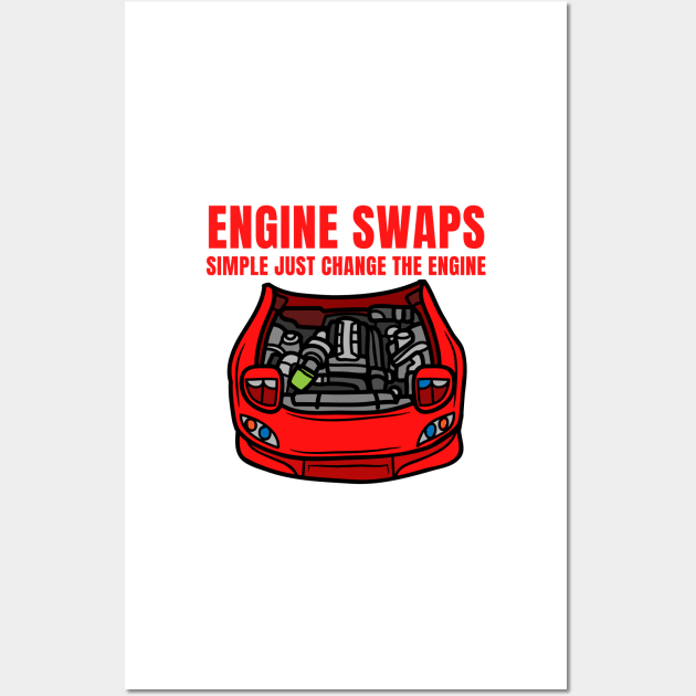 Engine Swaps Wall Art by MOTOSHIFT